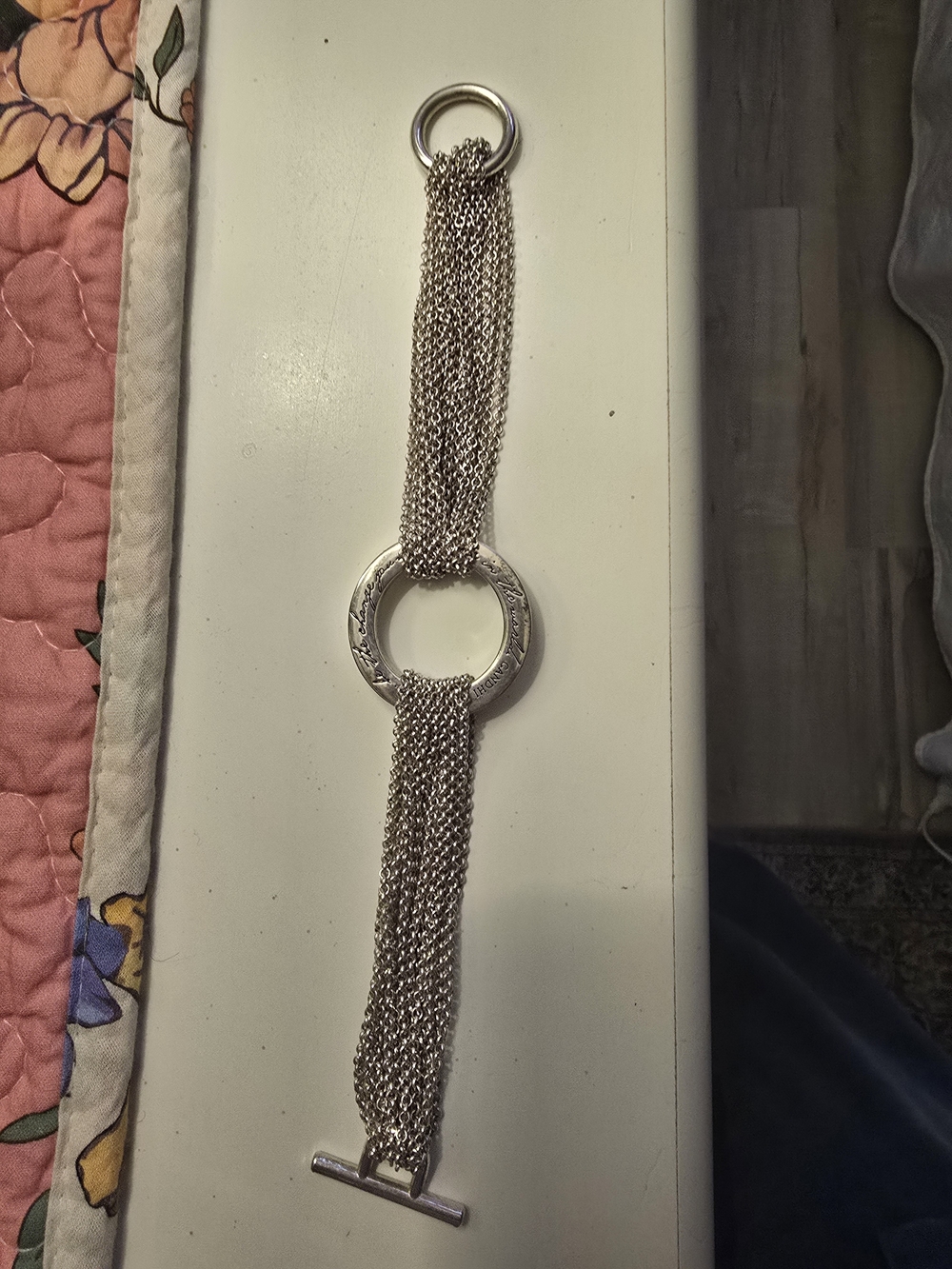 Silver Multi-Chain Ring Bracelet - Women Jewelry